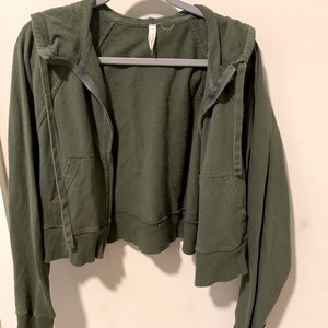 Free People Cropped Hoodie